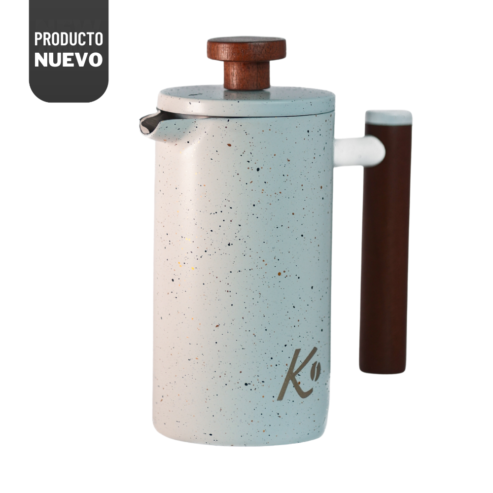 Cafetera Prensa Francesa Edición Blanco Moteado 300ml