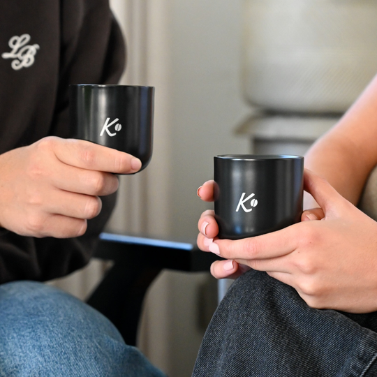 Set de 2 Vasos Espresso Señor K - Ceramica Negra 2x100ml