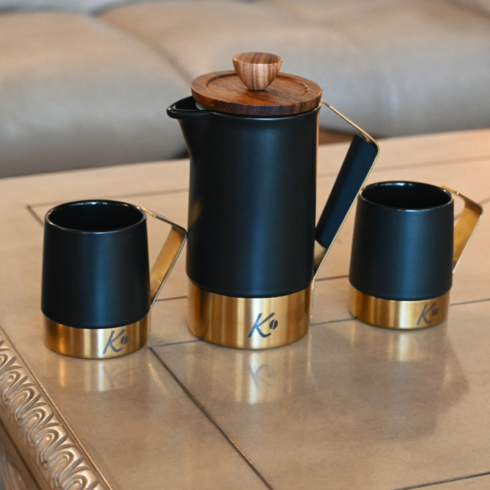 Set Prensa Francesa 600ml + 2 Tazas Duke Señor K