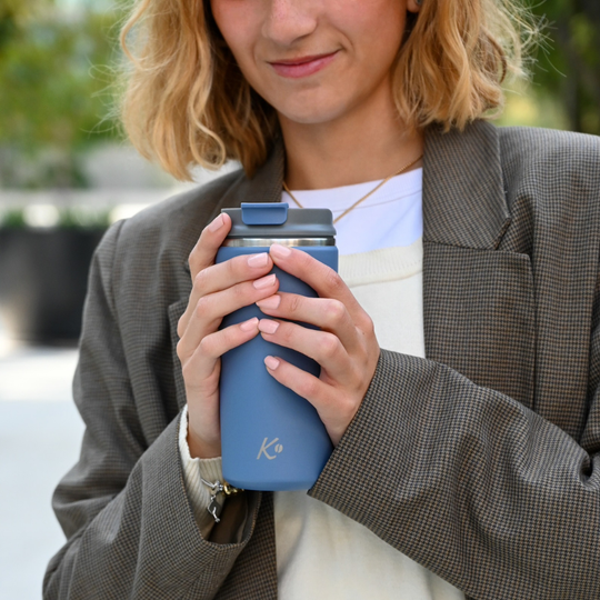 Mug Térmico Señor K Acero Inoxidable 350ml Azul Mate