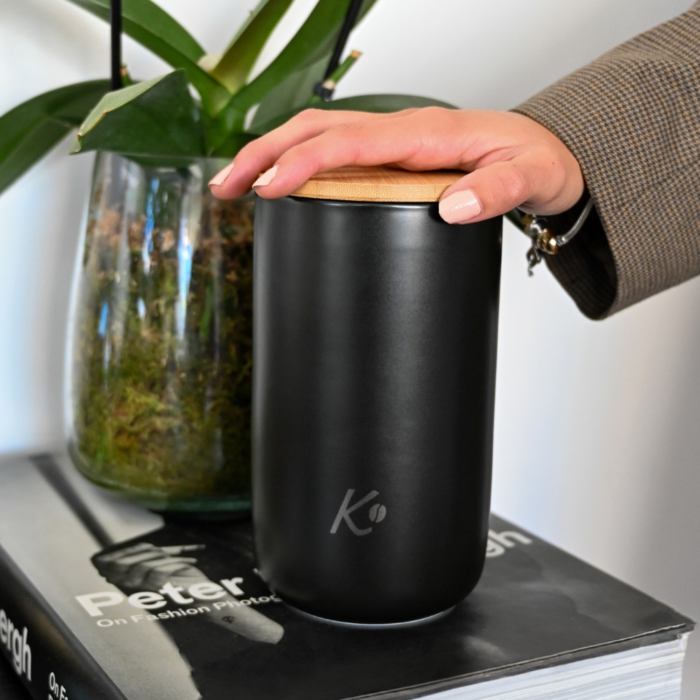 Canister de Cerámica Señor K Black Edition Capacidad 1000ml