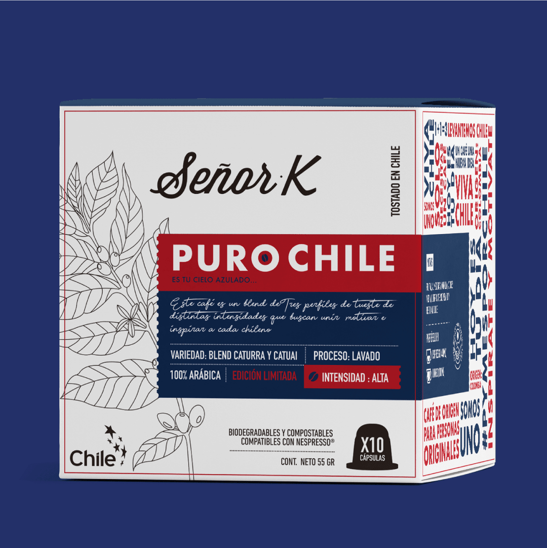 Café Puro Chile. Cápsulas para Nespresso 100% Compatibles